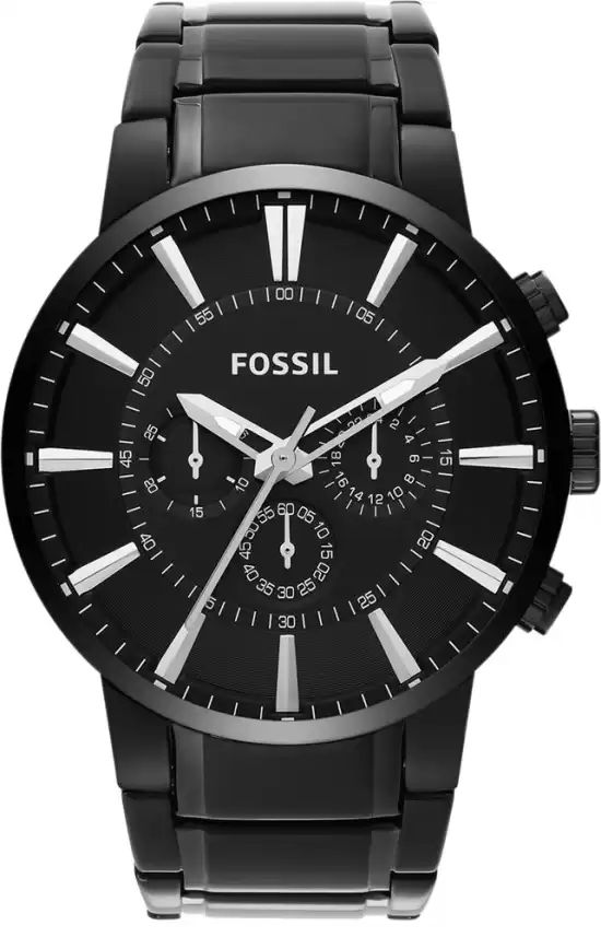 [Powermatic] Fossil FS4778 Townsman Chronograph Black Dial Ion Plated Stainless Steel Men's Watch