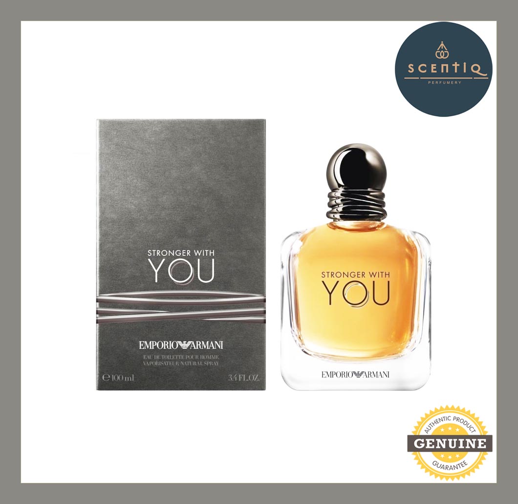 EMPORIO ARMANI YOU STRONGER WITH YOU EDT 100ML - 3605522040588 - 100% Authentic and Aromatic Fougere fragrance for men.