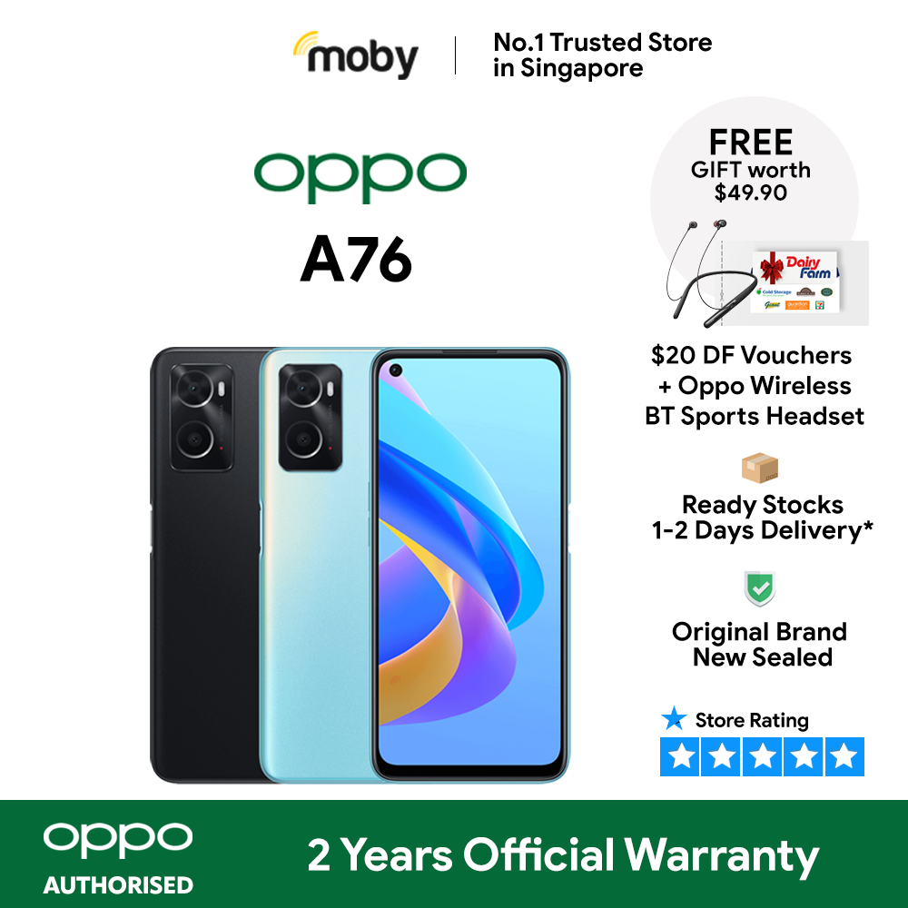 OPPO A76 128GB | 2 Years Official Warranty