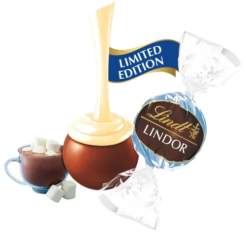 Hot Cocoa Milk Chocolate LINDOR Truffles 800-pc Case (353 oz)