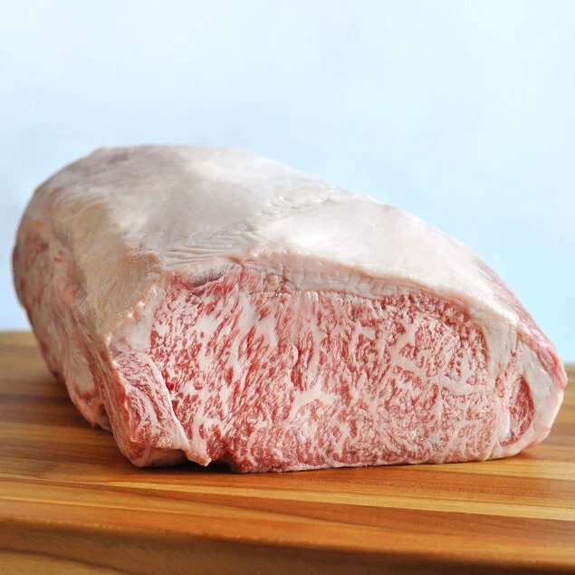 Japanese Wagyu Beef Boneless Striploin, A5 Grade（fresh: 12 lbs minimum）
