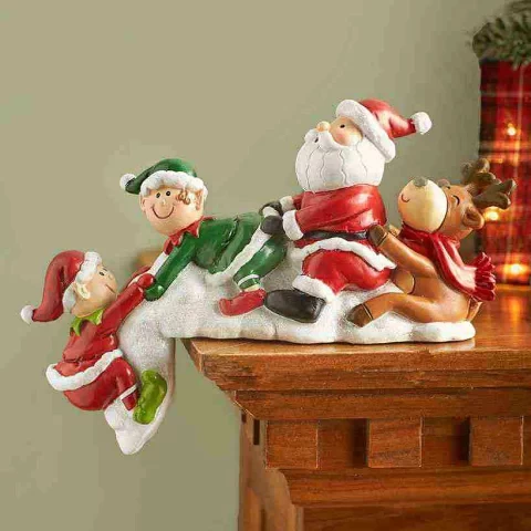 Christmas Decoration Santa Claus Santa Figurine Christmas Object Scandinavian Entrance Indoor Stylish Antique Toy Interior