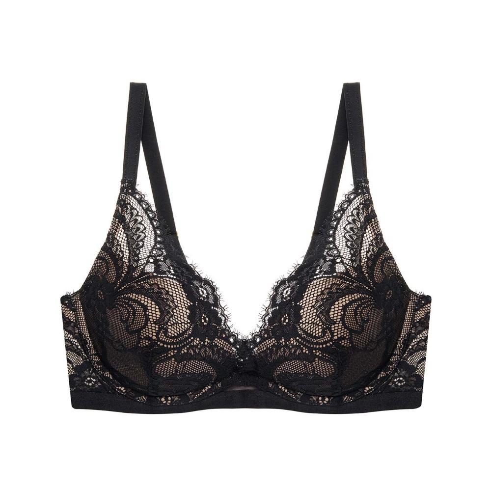 Triumph-Premium Love Lace Water Touch Low V Steel Ring BD Cup Underwear｜16R8893