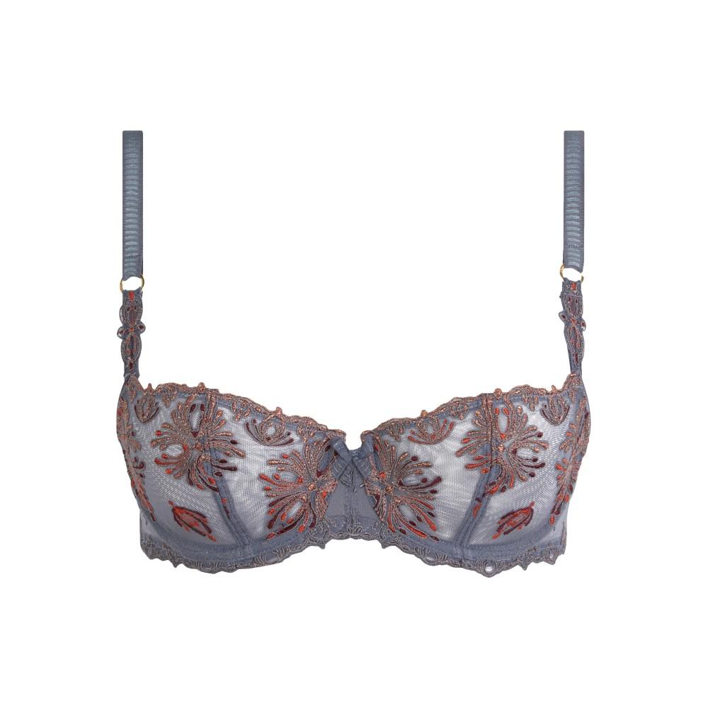 【Champs-Elysées】1/2 Mesh Unlined Underwear>BCD>Amber Gray (2605_PV)【Chantelle】