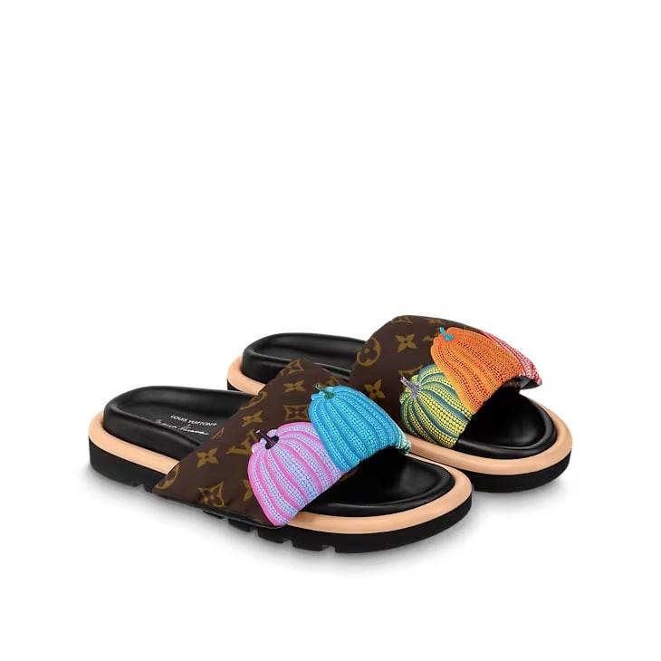 LV x YK Pool Pillow Flat Comfort Mule