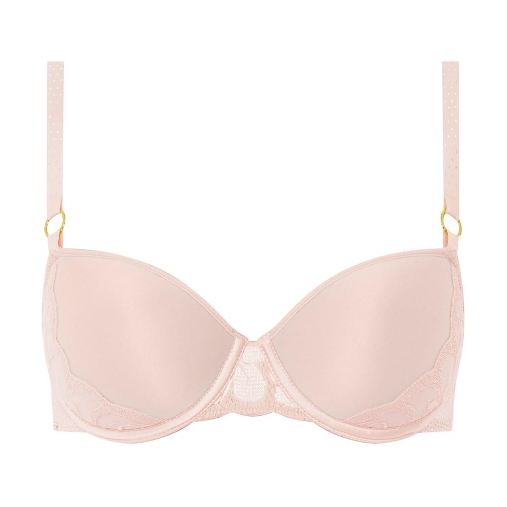 【Fleurs】3D Memory Fiber T-shirt Bra Underwear>BCD Cup>Light Pink (12M6_JW)【Chantelle】