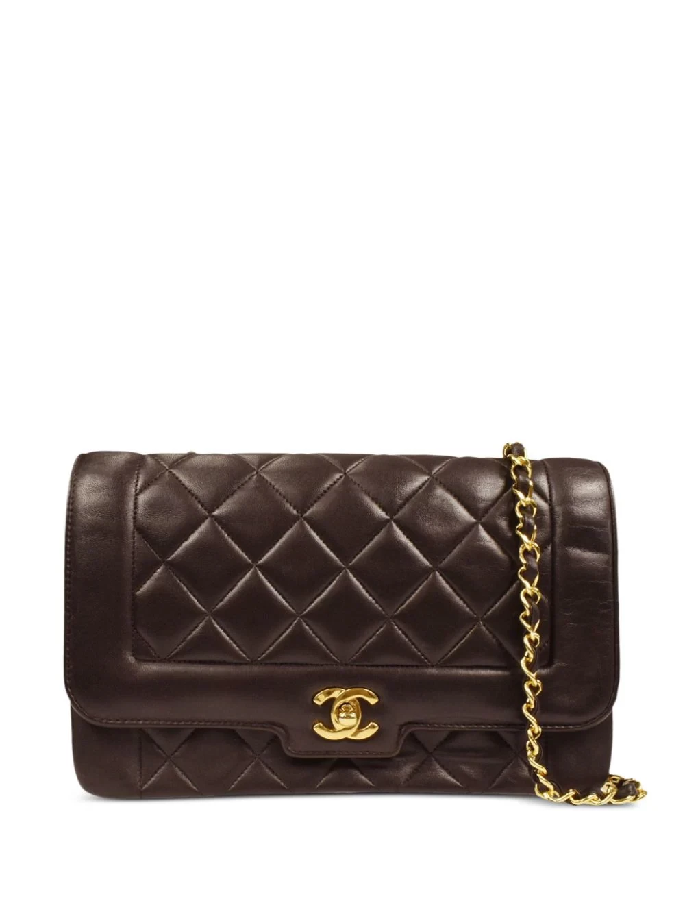 CHANEL Pre-Owned. CC buckle diamond quilted shoulder bag (1990 collection).