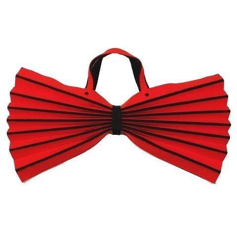 [Used] Vintage beauty product Issey Miyake ISSEY MIYAKE felt accordion pleated bag tote bag handbag bag Felt Accordion Pleated Bag archive old vintage archive red black ladies