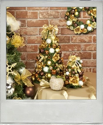 [Christmas miscellaneous goods] Decorated Christmas set wreath (gleamyL)/Christmas display/decoration/Christmas party/Christmas items