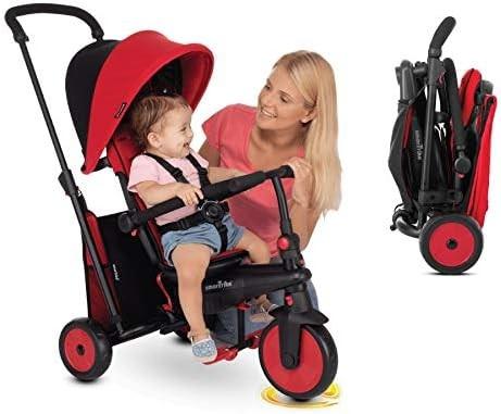 Smart Trike STR3 Tricycle Folding From 1 Year Old Steering Birthday [Genuine Japanese Product] Red