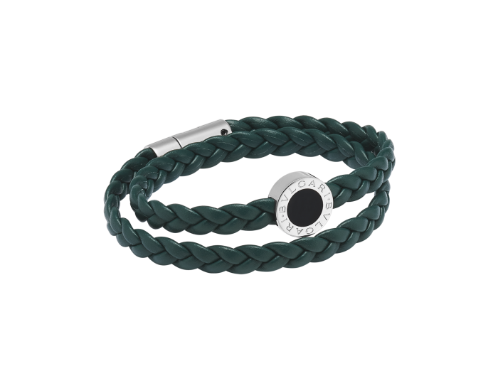 BVLGARI BVLGARI MAN LEATHER BRACELET