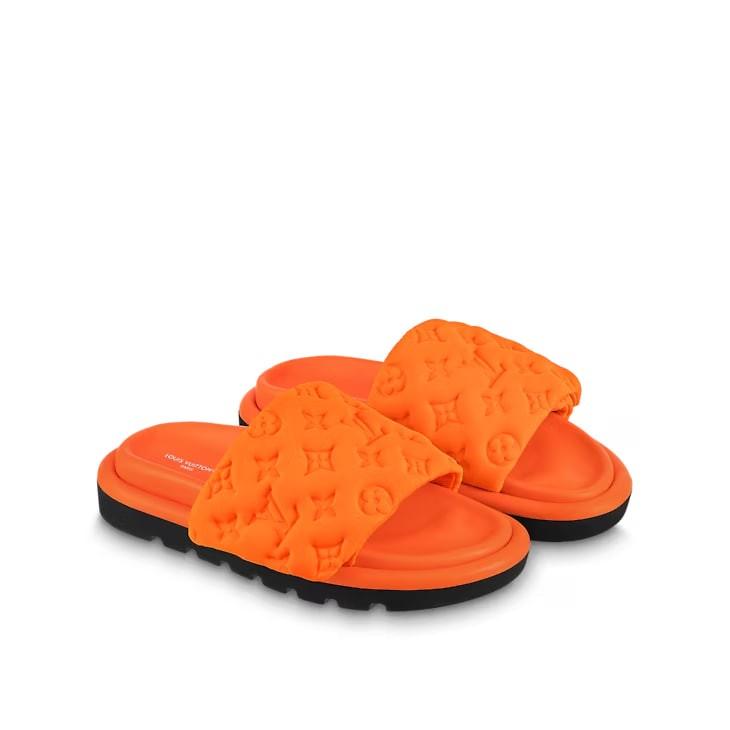 LV Pool Pillow Flat Comfort Mule