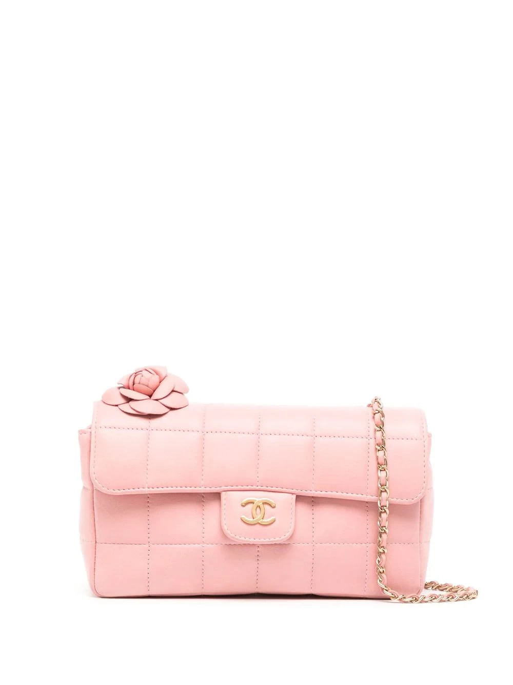 CHANEL Pre-Owned.  Camé lia Choco Bar Mini shoulder bag