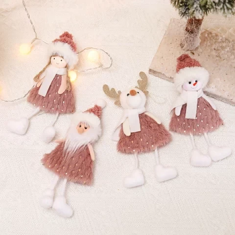 4 colors 4 piece setSnow elf Christmas decoration Ornament Christmas figurine Handmade Scandinavian stuffed animal